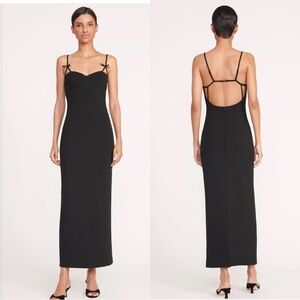 NWT Staud Georgina Dress Black